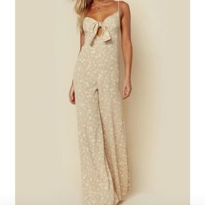 Blue Life Joyride Jumpsuit in Blushing Garden Taupe